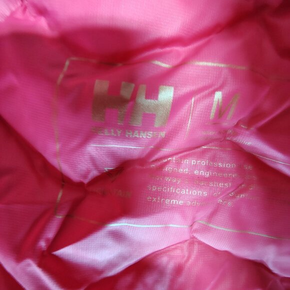 Helly Hansen Down Vest Womens Medium Pink Pertex Microlight 700+ Fill Puffer - Picture 9 of 16